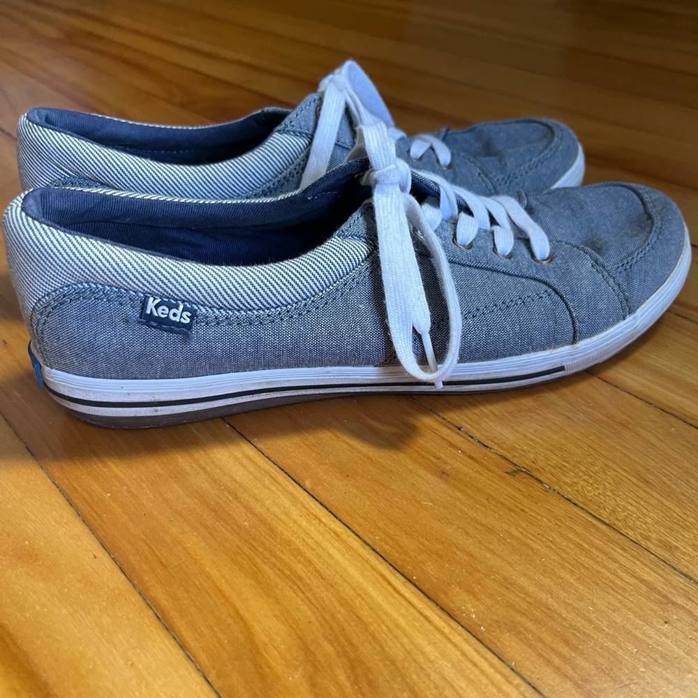 Keds Denim Blue Lace-Up Sneakers